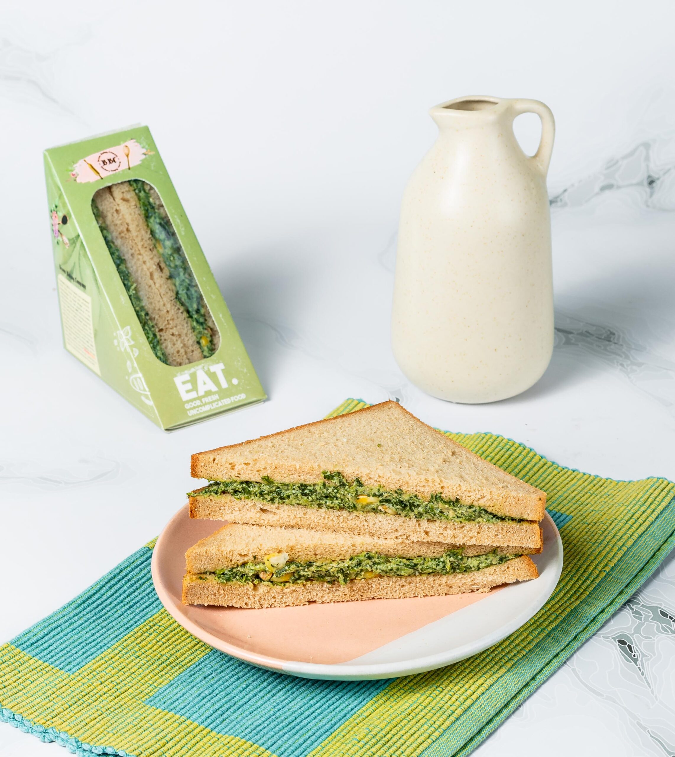 Cold Sandwiches In Brown Bread (Veg)