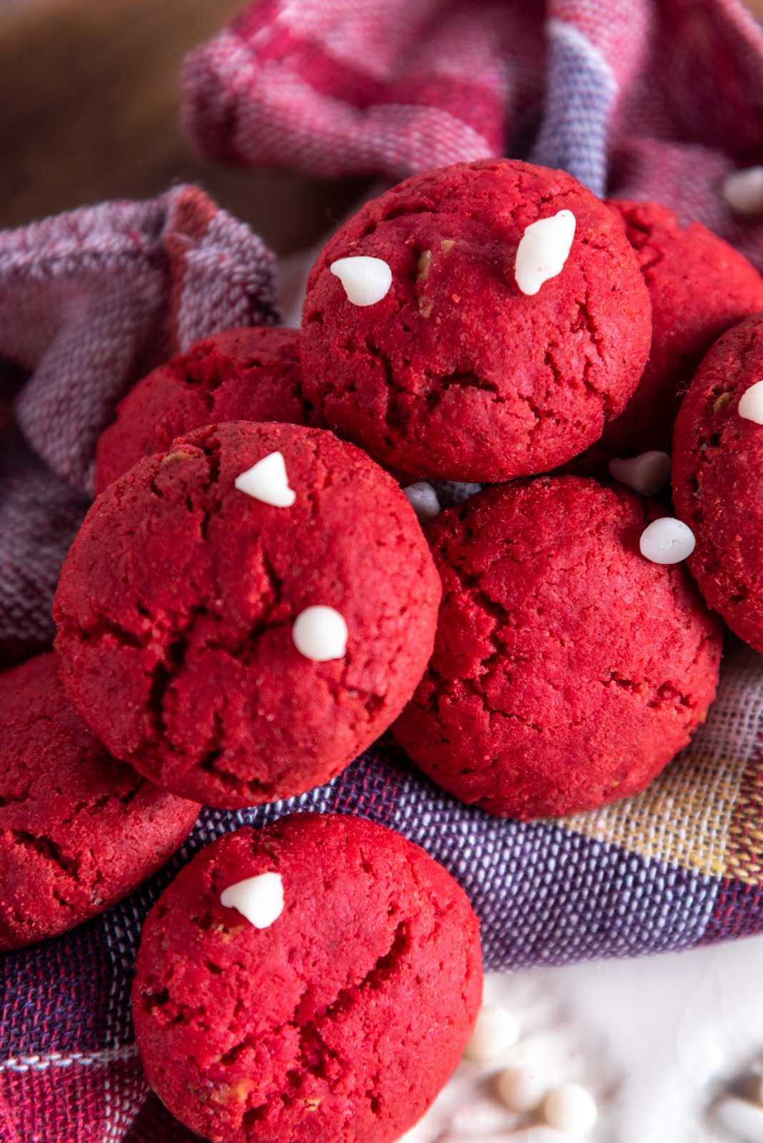 Red Velvet Cookies With White Chocolate Chunks 